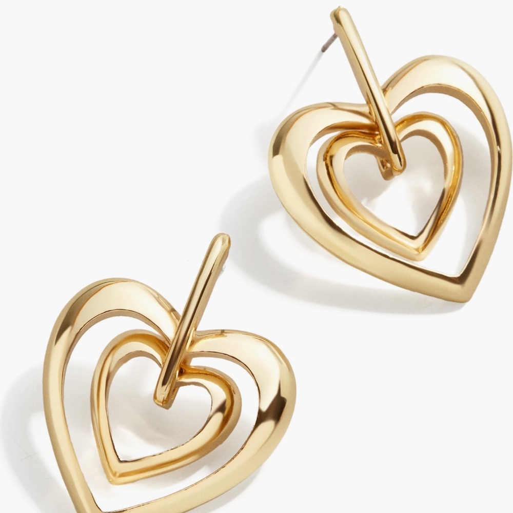 Baublebar nwt  Gold Heart Earrings